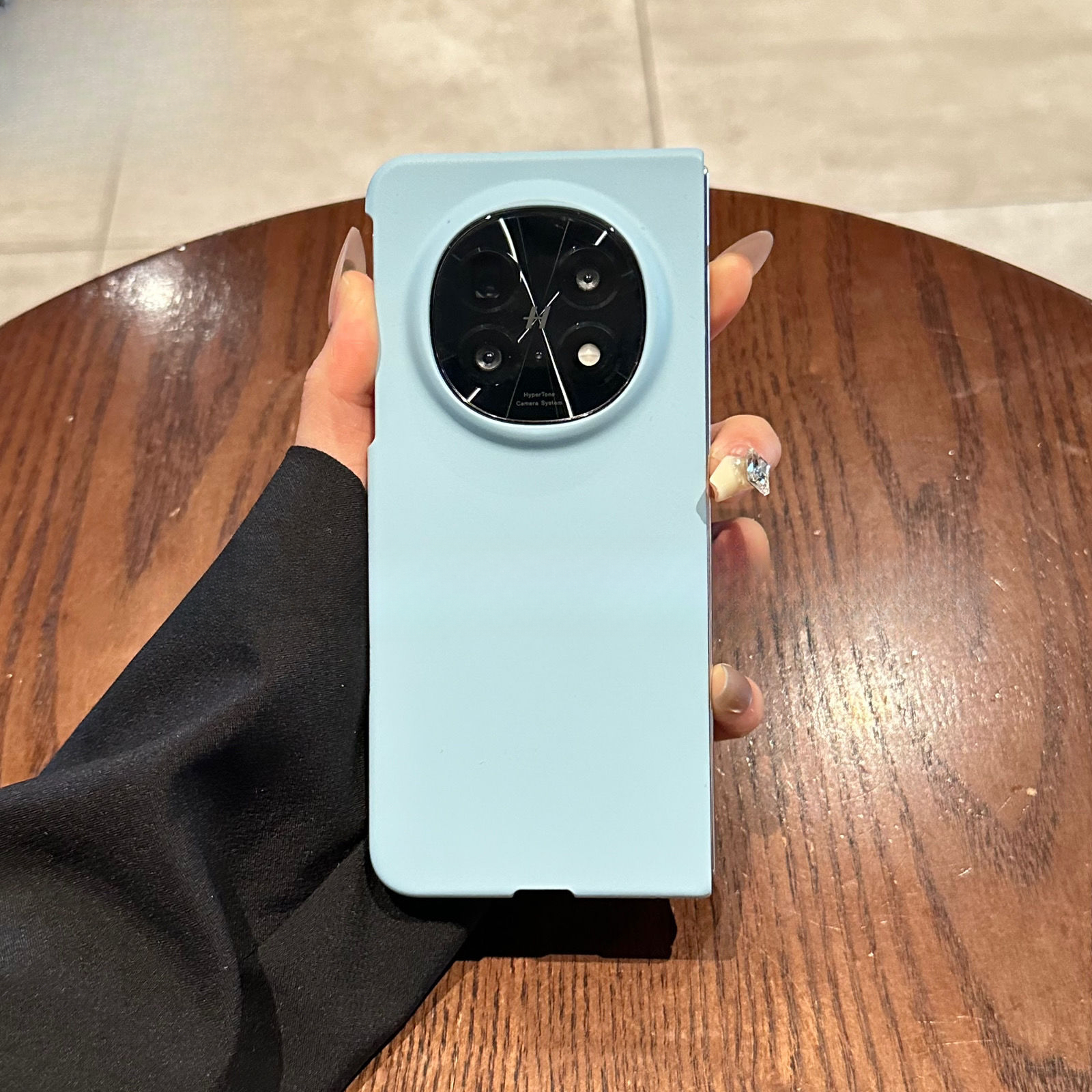 Voor OPPO Find N5-hoes Opvouwbaar Modieus en gepersonaliseerd Effen kleur PC Huidvriendelijke hoes voor OPPO Find N5 Schokbestendige bumper