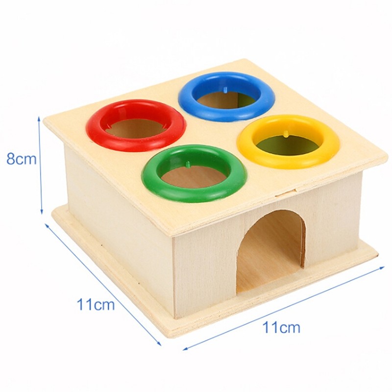 Bébé Beat jouets coloré en bois marteau balle + bois marteau boîte enfants début apprentissage frapper éducatif