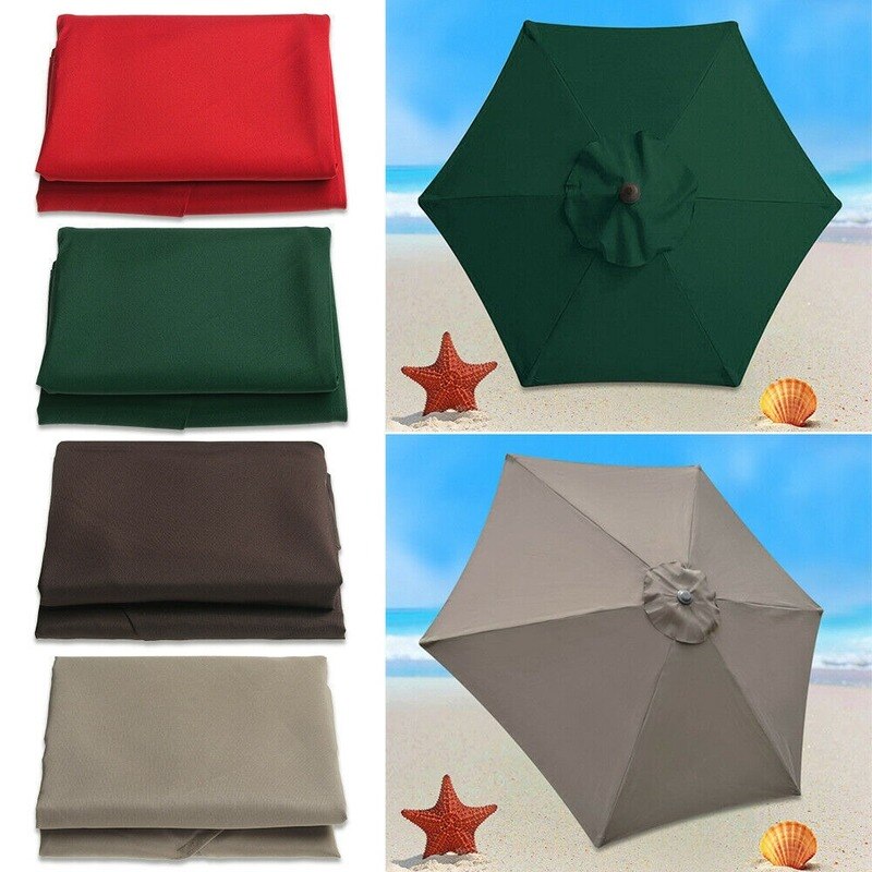 Umbrella Surface Replacement Cover Rainproof Fabric Garden Parasol Canopy Cover Garden Shade Umbrella Covers Home Outdoor