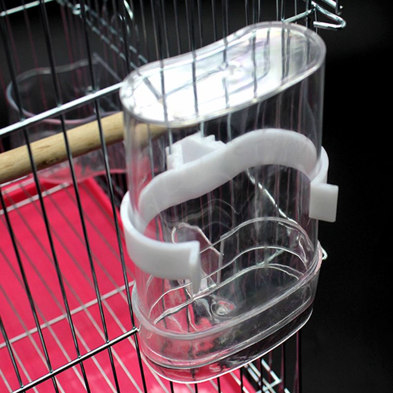 Ootdty 2 stk fugle foderautomat drikkevandsautomat fjerkrævander drikkefoderbeholdere vandkopboks til kæledyr