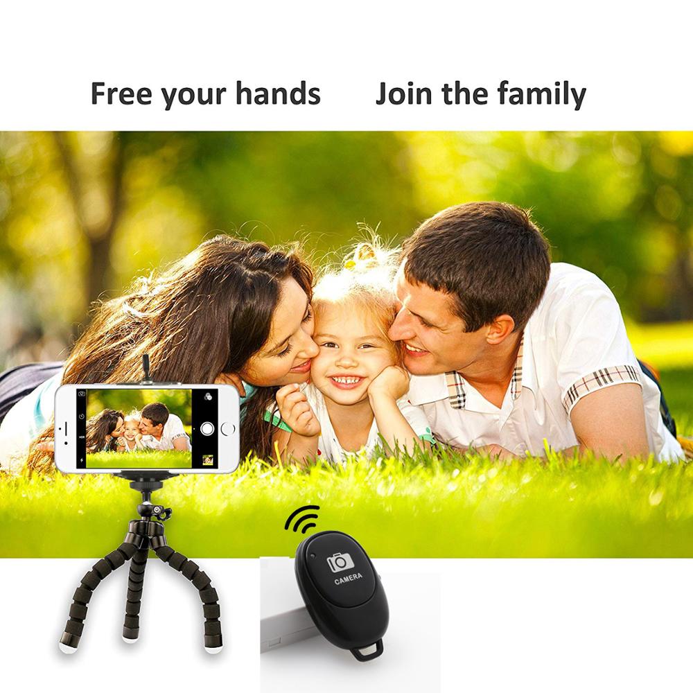 mini elastyczny statyw ośmiornica lekki uchwyt na stół klips robić telefonu pilot Bluetooth robić iPhone 11 zawodowiec XS Max XR 5 6s 7 8 plus