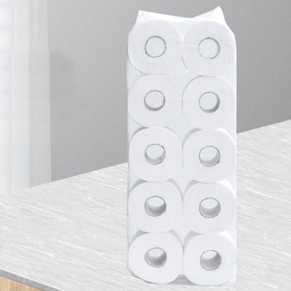 12 Roll Houtpulp Toiletpapier Handdoek 5 Lagen Reliëf Food Grade Geen Core Tissue