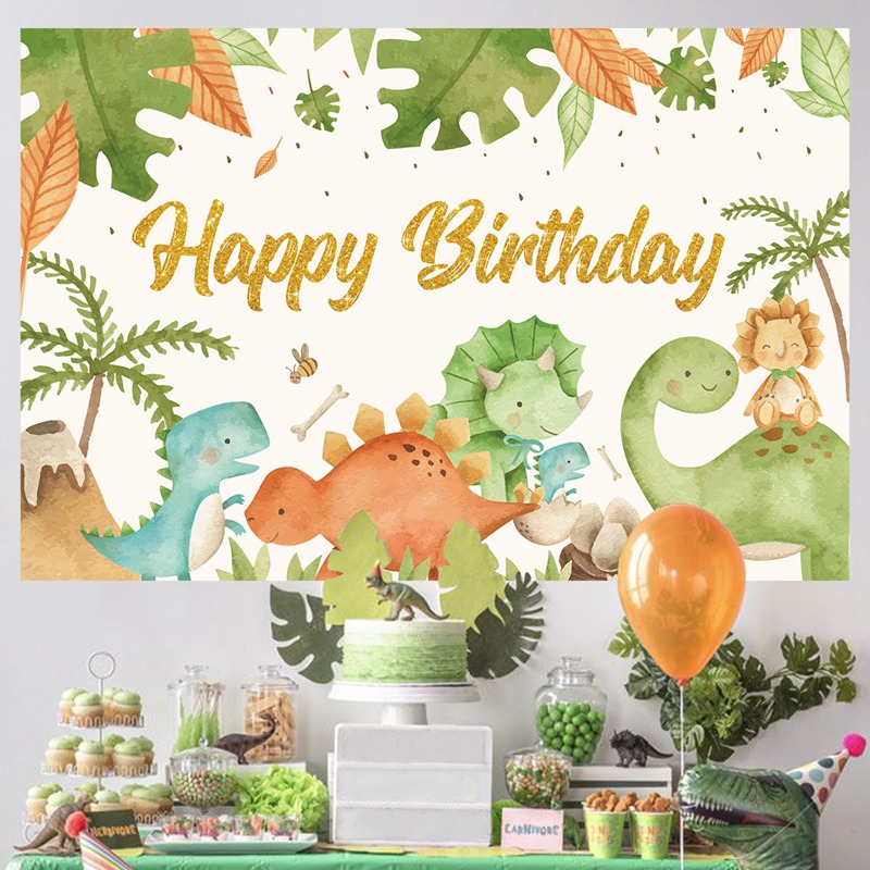 Jednorazowa zastawa stołowa z dinozaurem Rzek Dinozaur Dekoracja urodzinowa Dzieci Chłopiec Baby Shower Dżungla Safari Urodziny Supplies