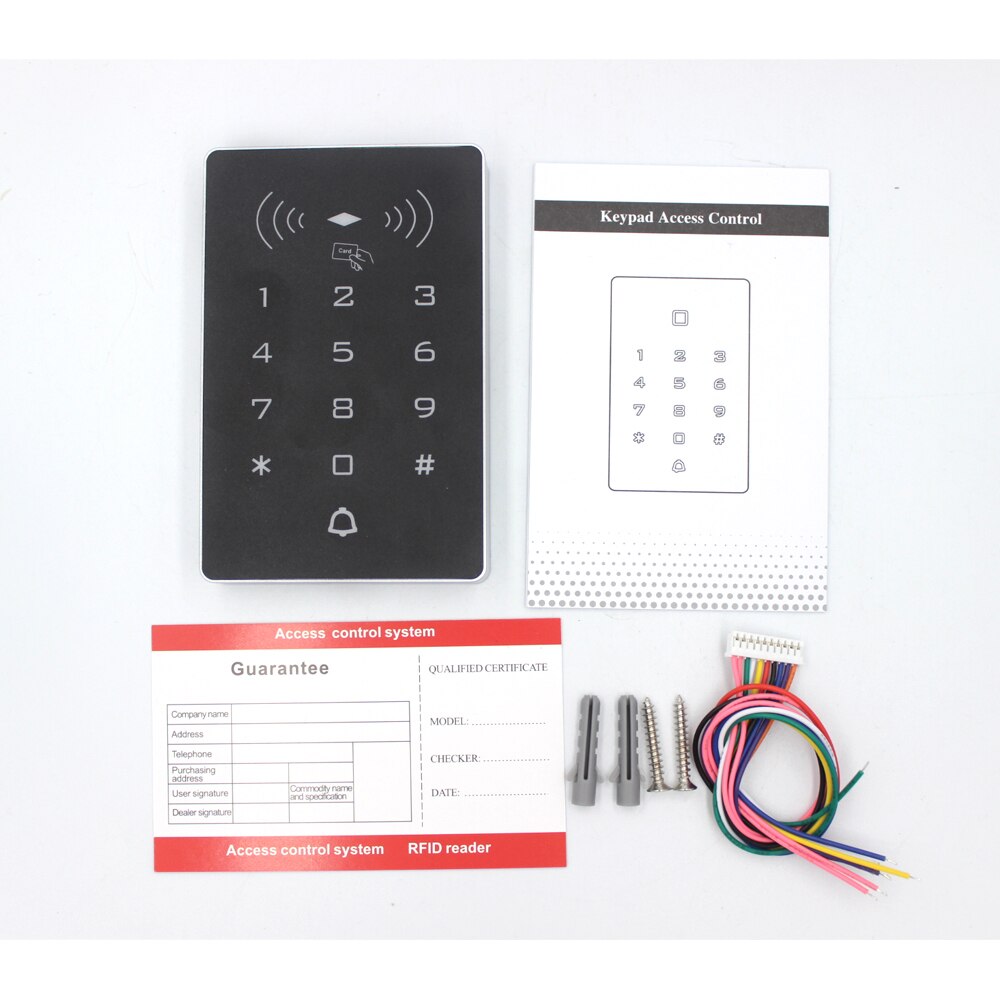 Stand alone Proximity 125KHZ Card Access Control Keypad digital panel 2000 user Rfid Door Access Control System With WG 26/34