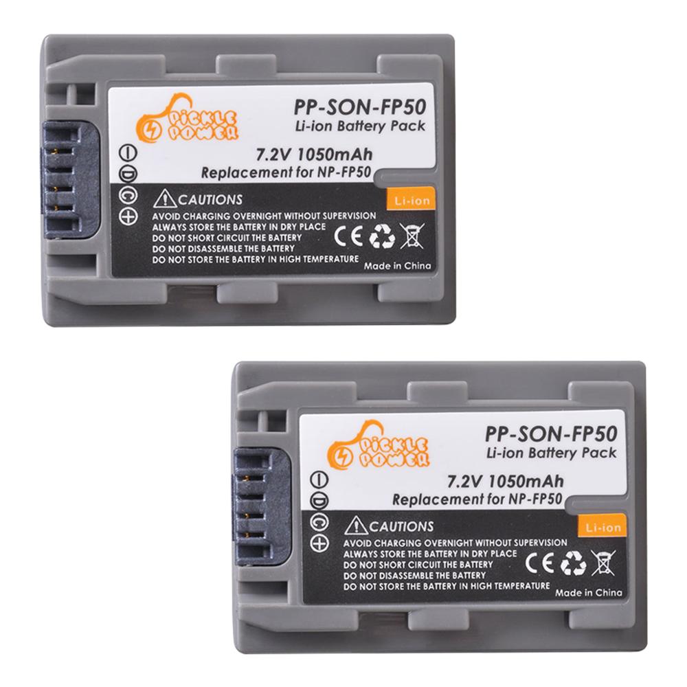 NP-FP50 NP FP50 NPFP50 Battery and LED Charger Set for Sony NP-FP30 NP-FP50 NP-FP60 NP-FP70 NP-FP71 NP-FP90 Sony DCR-SX40 SX40R: 2 battery
