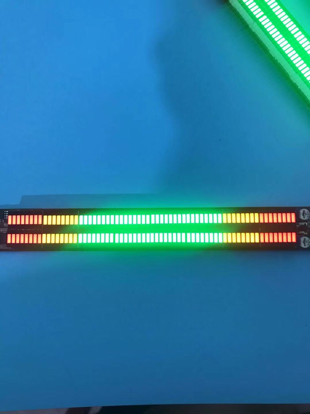 Indicador de nivel modificado para coche, luz de espectro, Audio, ritmo, pilar A, LED, Control de sonido, DC8-40V, Dual 64