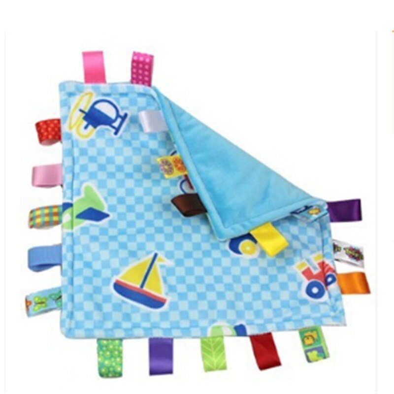 27*27 CENTIMETRI super morbido di Crepitio Del bambino 0M + Peluche Lenire Educativi Giocattolo Asciugamano Confortante Coperta di Sicurezza