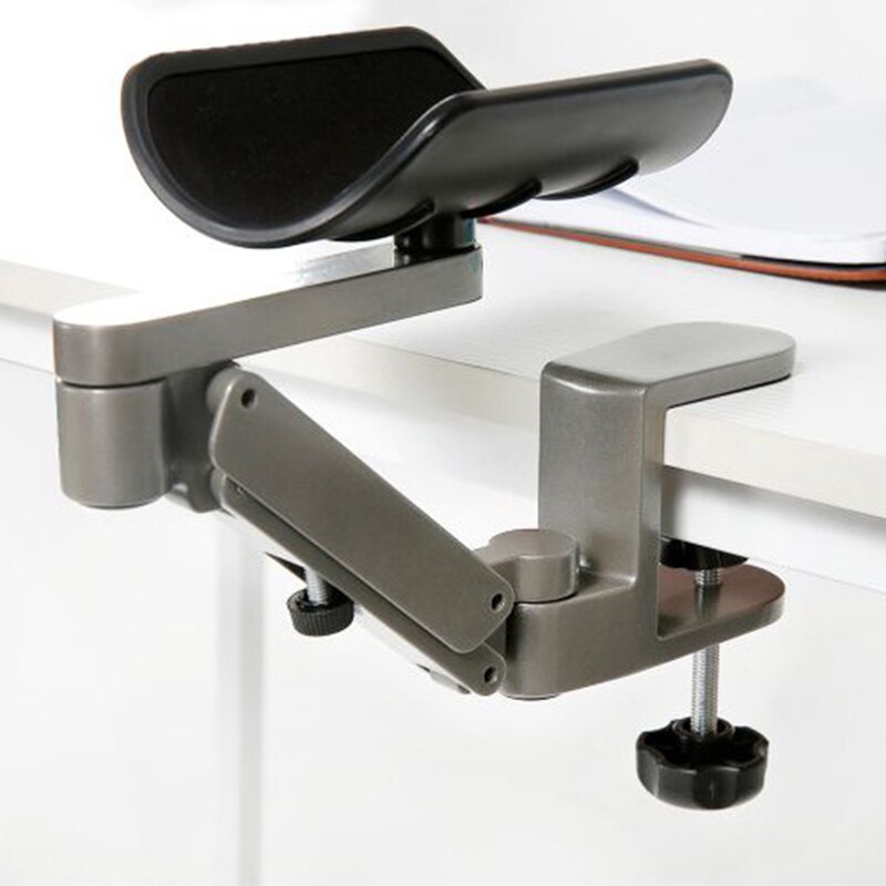 Mus dator fäste arm handled handledsstöd skrivbord bord armstöd  nd998: Silver-