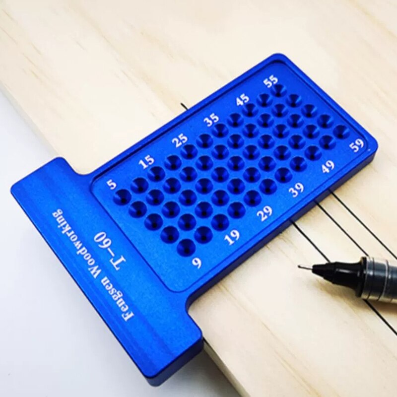 Woodworking line ruler Hole Scribing Gauge Precision Squares Triangle ruler woodworking crossed-out Measuring Tool