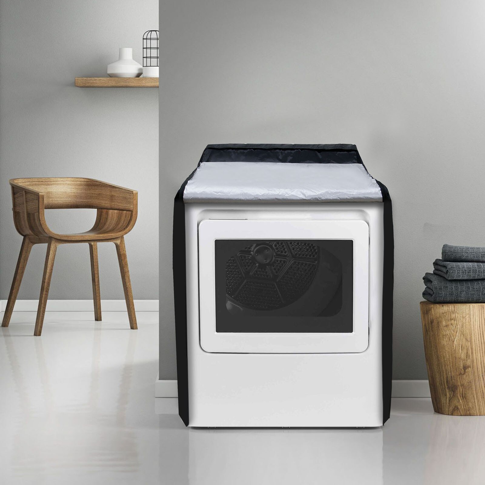 Washing Machine Cover Washer Dryer Dust Cover For Top-loading Or Front-loading Machine Fully Automatic Drum Oxford Cloth Dryer