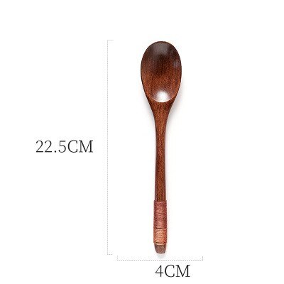 Portable Tableware Vintage Japanese Wood Chopsticks Spoon Fork Travel Dinnerware Suit Environmental Travel Wooden Cutlery Set: E 1Pc