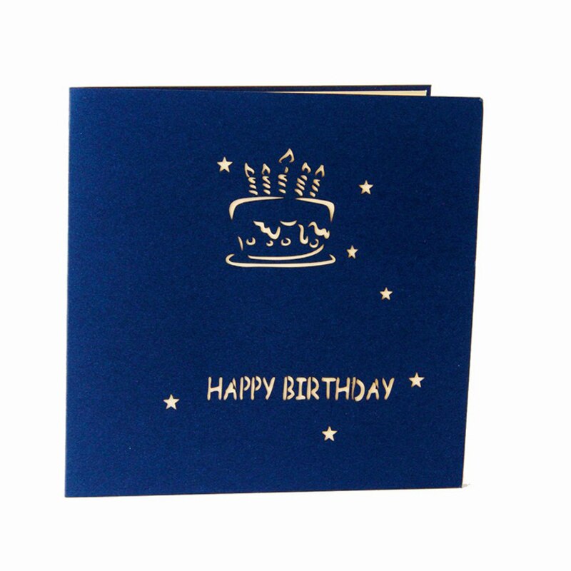 thumbnail image 2 of Happy Birthday Card With Fireworks Cake 3D Pop Up Gift 2 of 13