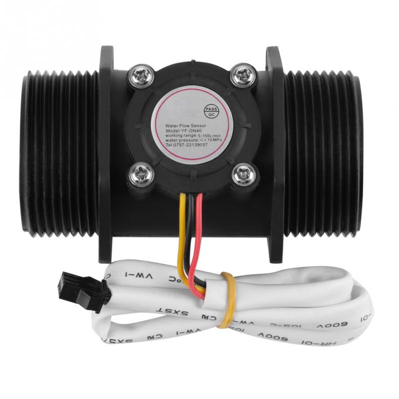 DN40 G1.5 "débitmètre capteur de débit d'eau 5-150L/min compteur de commutation pour chauffe-eau
