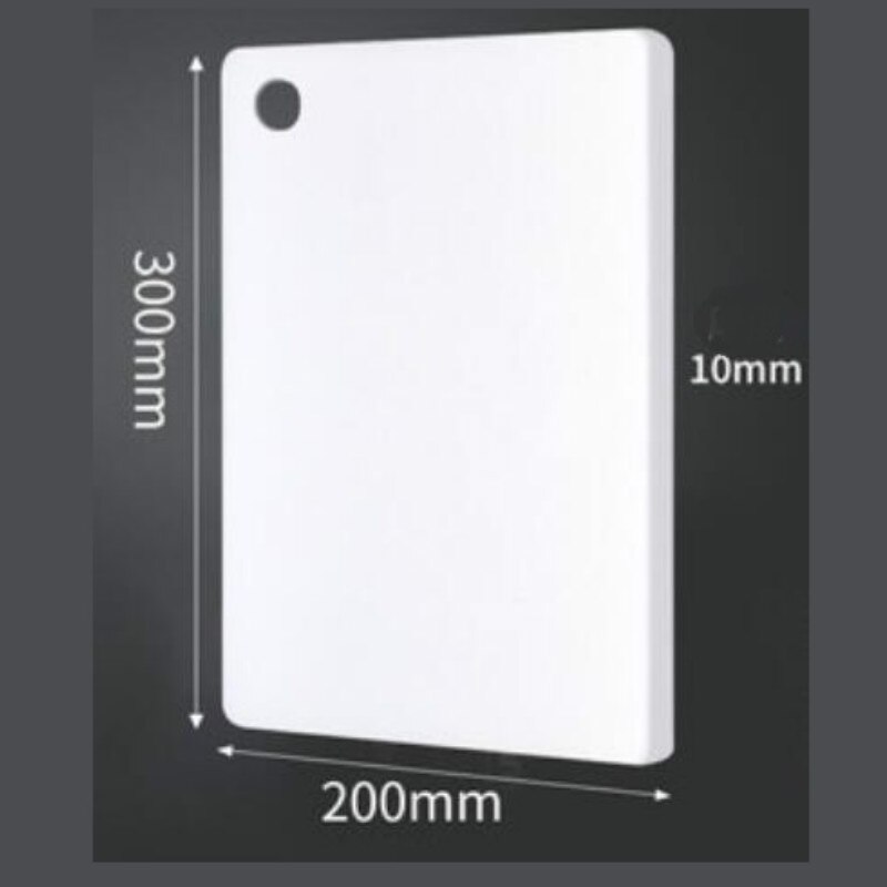 Mögelfast förtjockning kök hushåll polyeten harts plast stor mat skära frukt skärbräda yhj 101808: 30 x 20 x 1cm