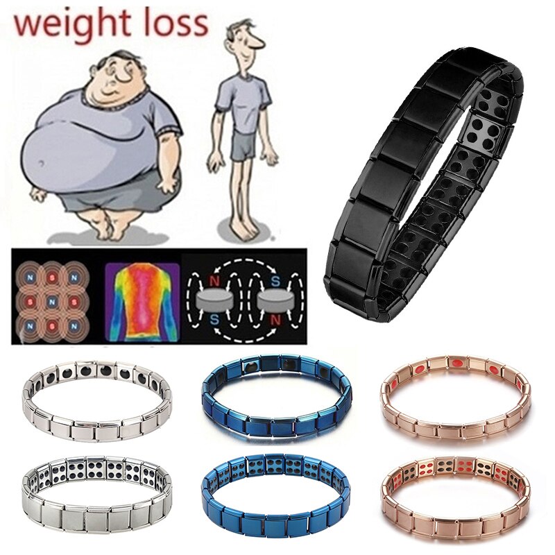 Gezondheidszorg Gewichtsverlies Magnetische Therapie Elemental Armband Artritis Pijn Gezondheid Energie Bio Magnetische Mannelijke