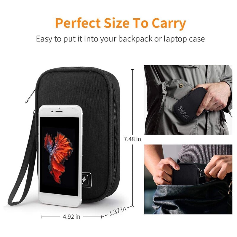 Electronic Organizer, Travel Cable Organizer Bag Pouch Portable Electronic Phone Accessories Storage Multifunction Case