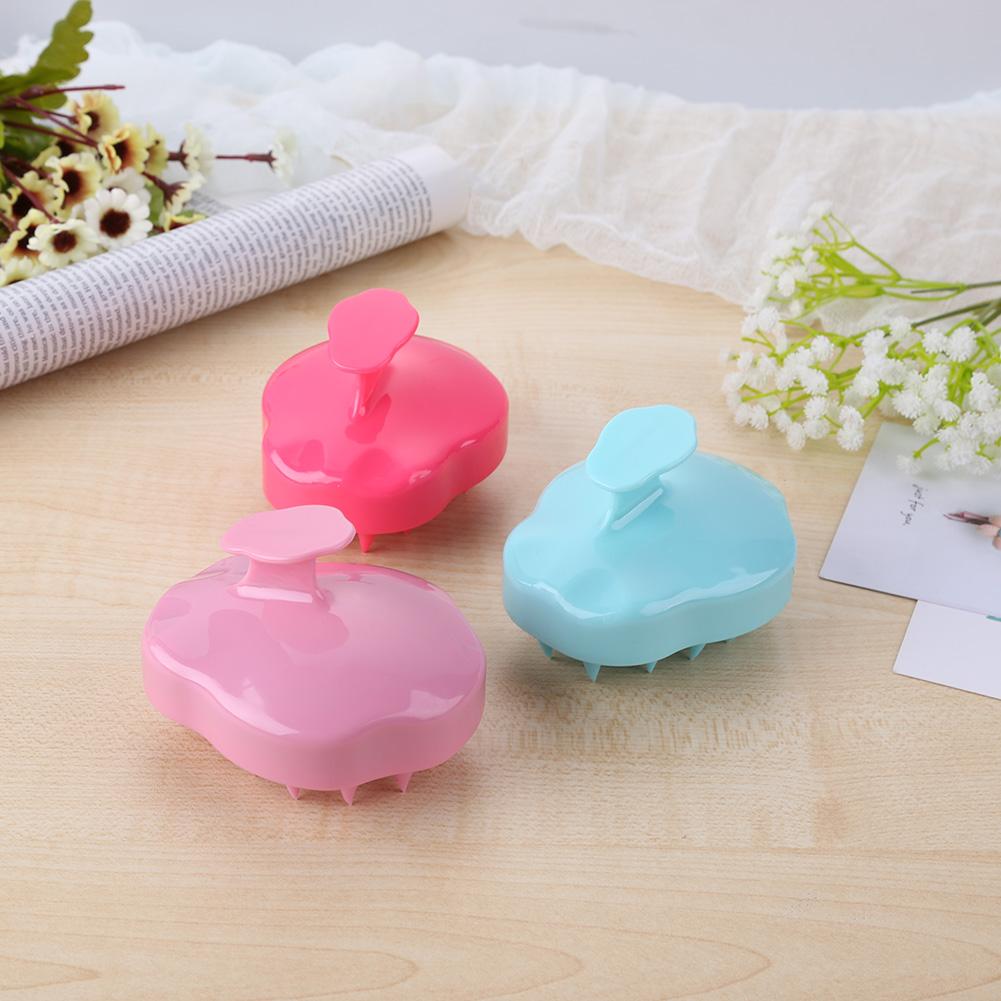 Brosse de Massage du cuir chevelu en Silicone, 1 pièce, pour shampoing, douche, pour le corps, peigne à cheveux, outils de coiffure