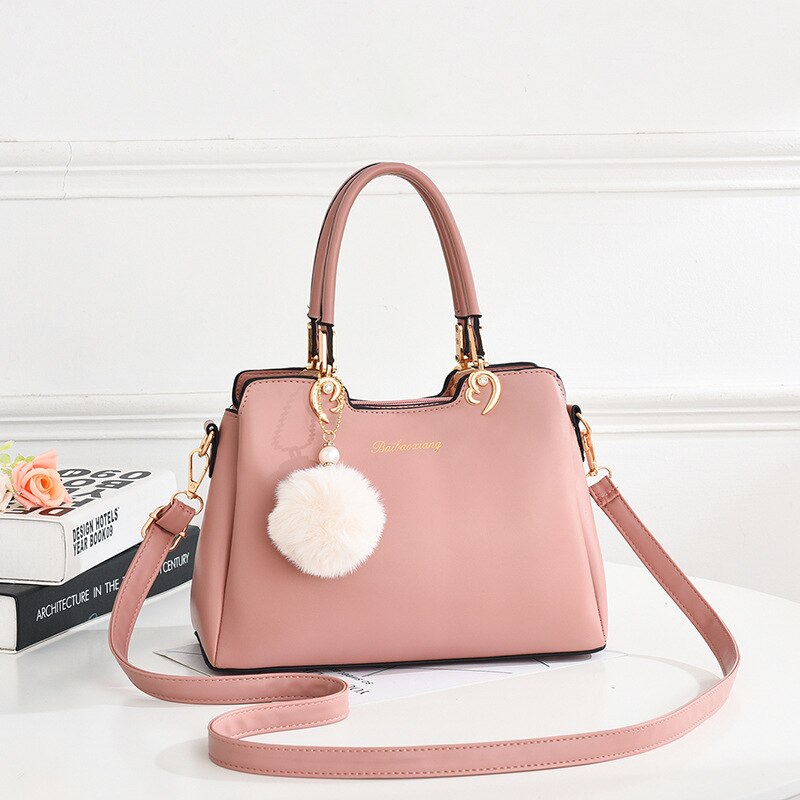 FRAUEN Tasche Tasche Neue Stil Fluss Nahen-im alter von Mutter Schulter Tasche Hand Schulter Tasche Große Kapazität PU handtasche: Rosa