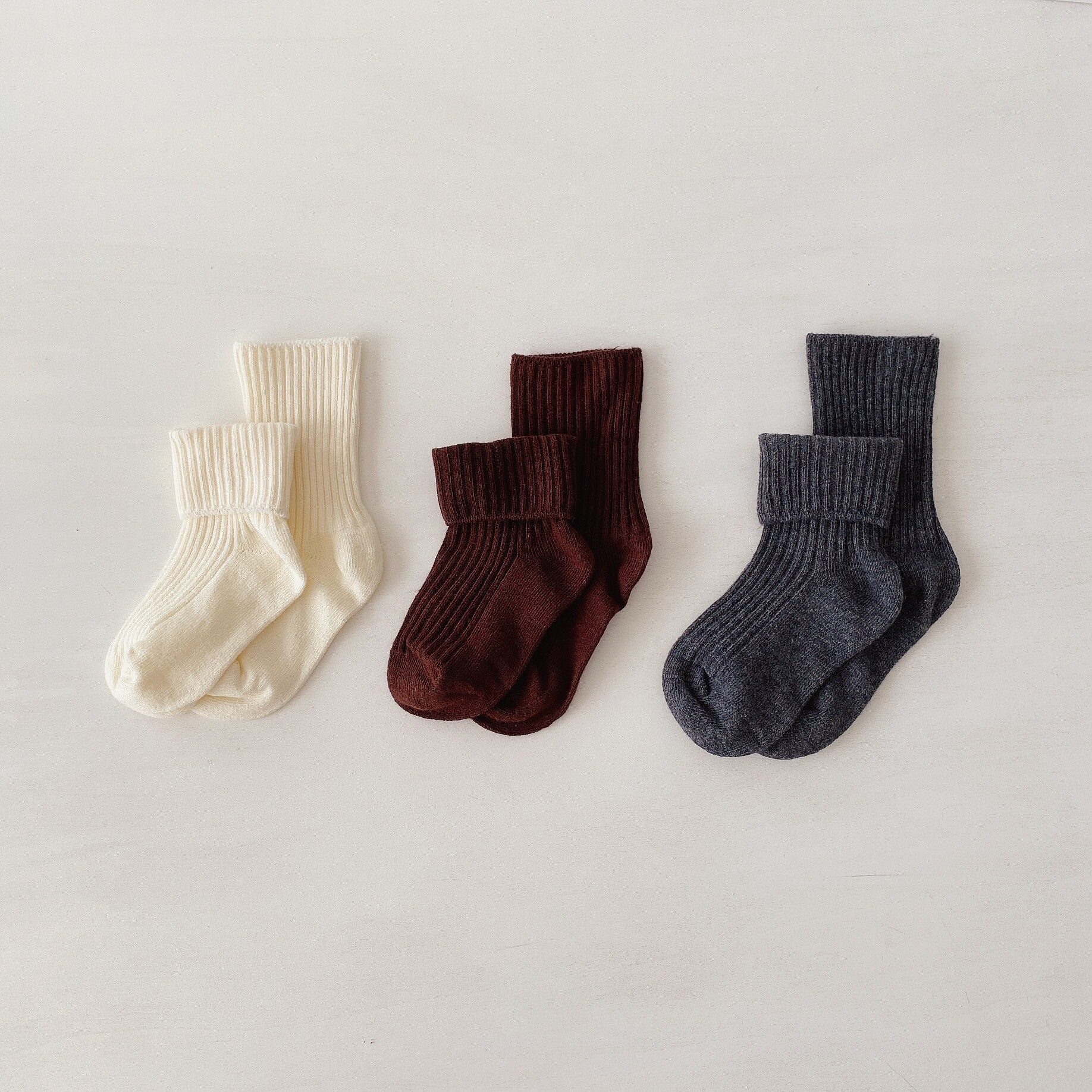 6 Paare Kinder Socken 1-6 Jahr Baby Jungen Mädchen Baumwolle Sport Socken Herbst niedlich Kinder fest Farbe Socken