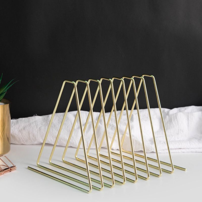 Flexible Bookend Metal Book Holder Desktop Organizer Support Stand Shelf Rack