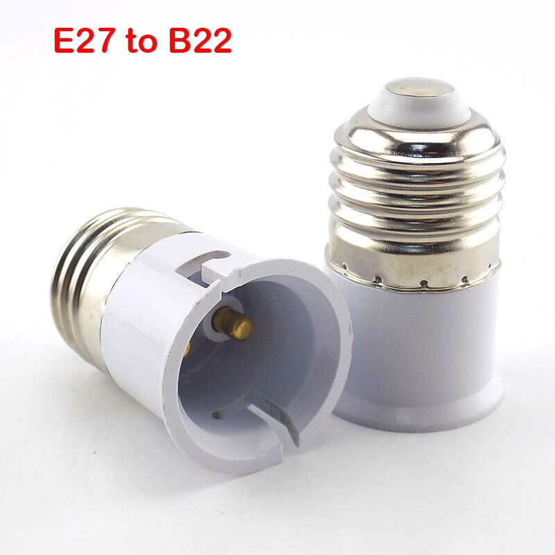 LED ampoule Base Conversion lampe E27 E14 GU10 B22 support convertisseur prise adaptateur ignifuge matériel pour ampoules lumière: E27 to B22