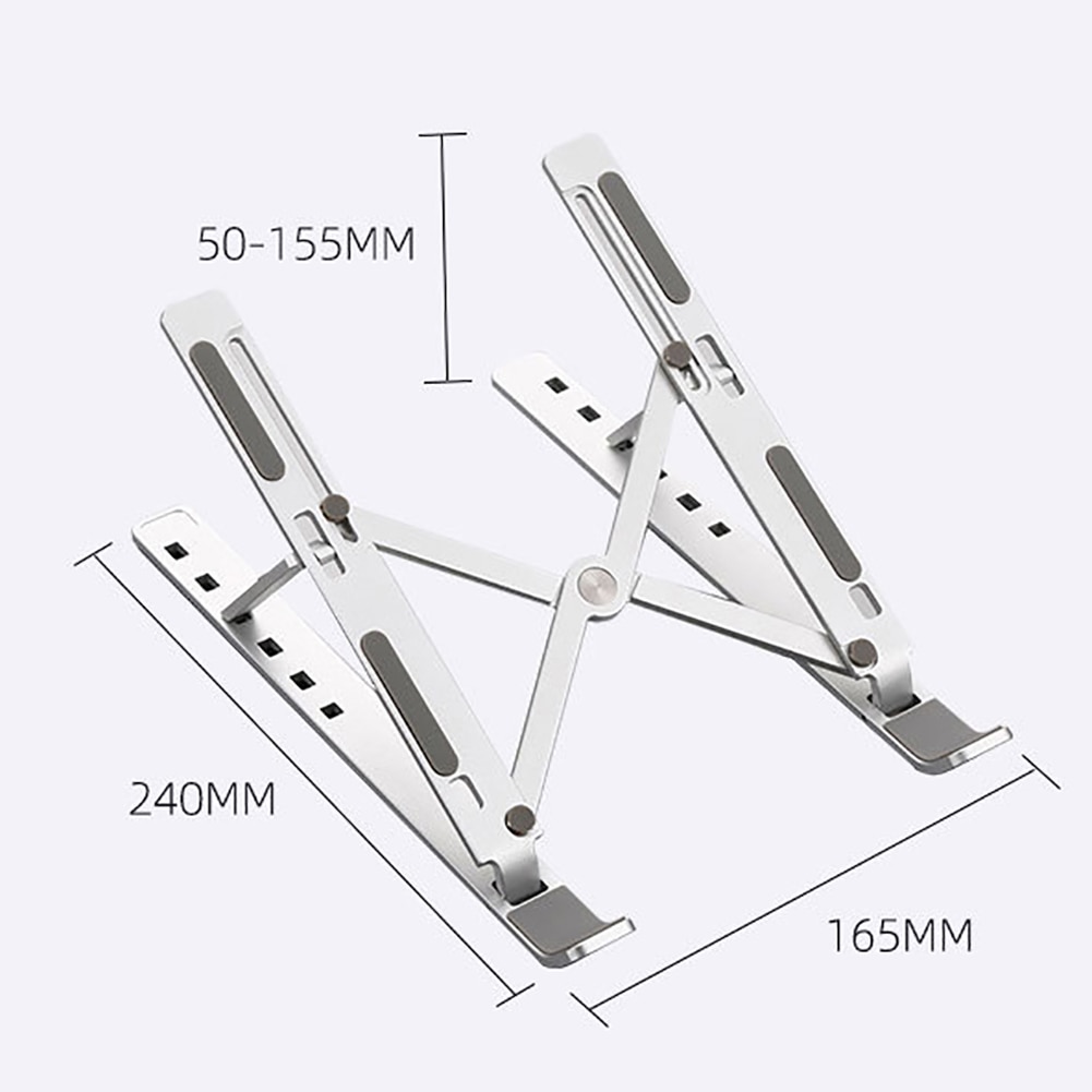 Universal Notebook Stand Portable Folding Stand Bracket Holder Aluminum Alloy Mount for PC Computer Notebook Laptop Booster