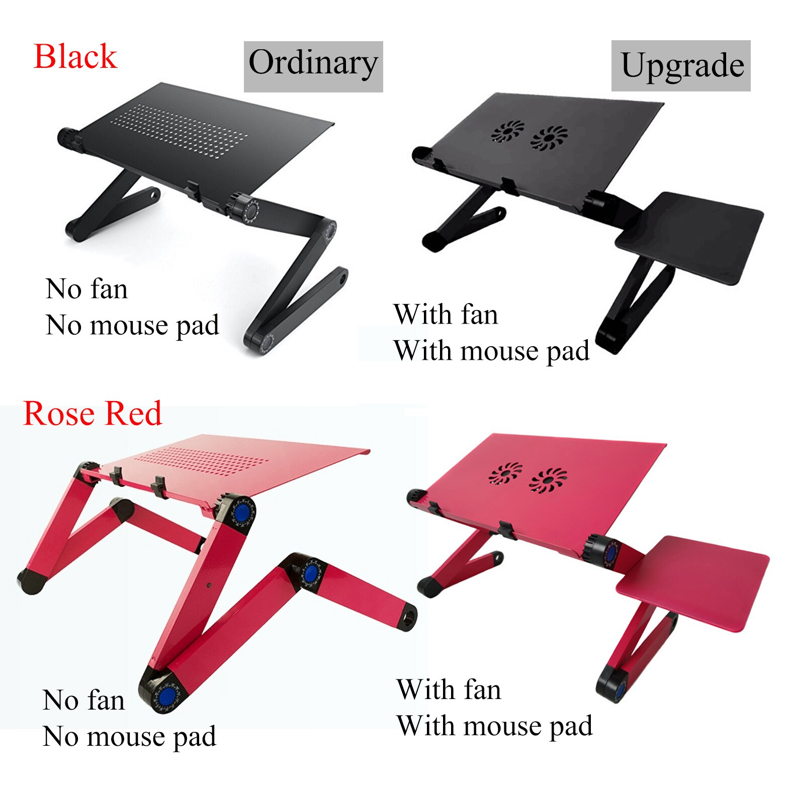 Multifunctional Laptop Table Adjustable Aluminum Laptop Stand Cooling Laptop Bed Computer Desk Desk Riser