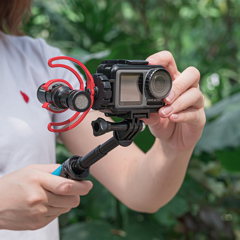 TELESIN Verticale Horizontale Frame Case met Koud Schoen Snelsluiting Behuizing Bracket Mount voor DJI Osmo Action Accessoires