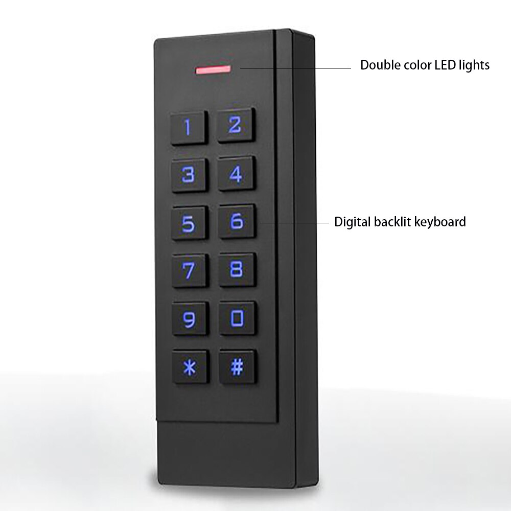 IP65 Waterproof Access Control Keypad 13.56MHz Card Reader rfid door access control system Electronic Door Lock wiegand keypad