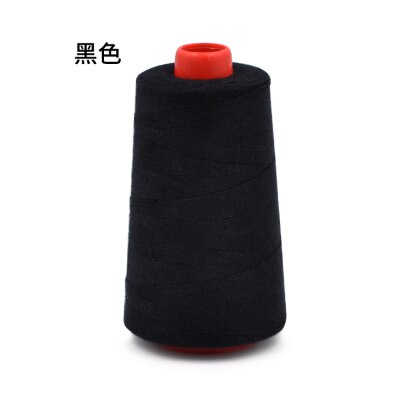1 Spool 100% Polyester Sewing Thread for Sewing Machine 20S/3 Thicker Than 40S/2 White/Black/Blue/Green 3000 yards: black 20S3