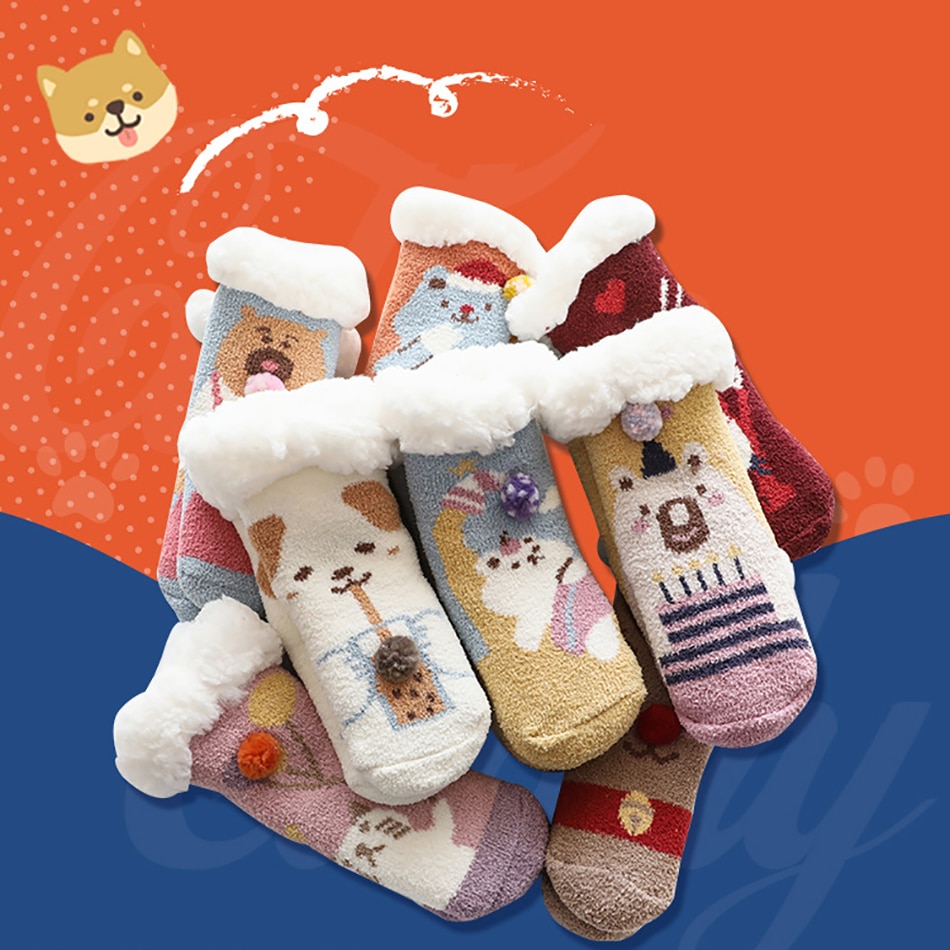 Christmas socks kids Cotton Winter Socks Baby Girls Boys Kids Socks Christmas Tree Snow Elk Children Christmas Socks