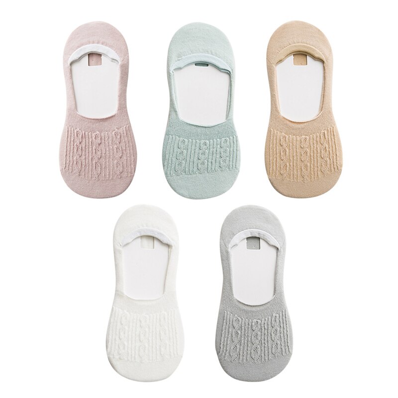 5 Pairs Lot Cotton Women Socks Female Casual Boat 3D Pack Cartoon Harajuku Cat Cute Heart Invisiable Funny Girl Ankle Sock Set: type 11