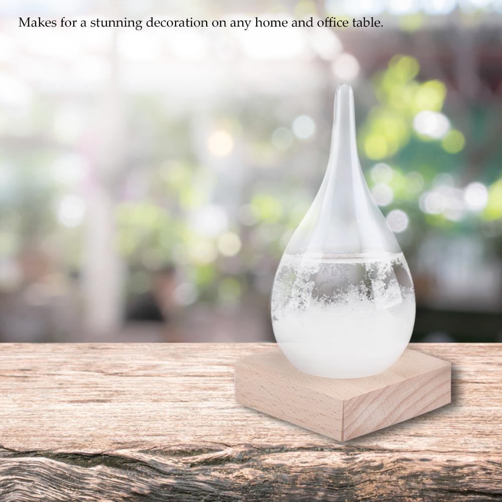 Christmas Barometer Droplet Storm Glass -Shaped Storm Glass Bottle Desktop Weather Station Weather Predictor Decor