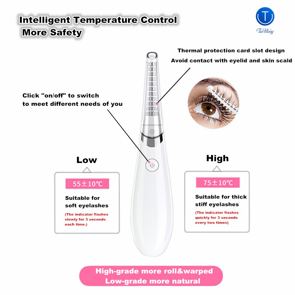 Charging Eyelash Permanent Ironing Device Curling electric eyelash burner Electric eyelash clip Curler eyelashes