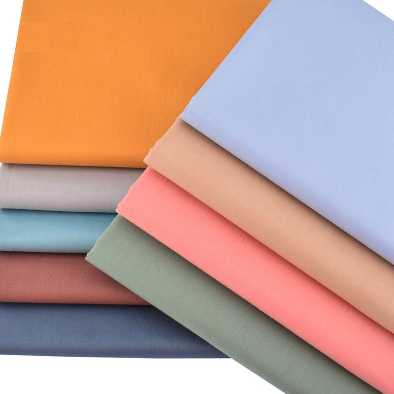 100% cotton fabric of pure color fabric sewing quilting fabric materials DIY manual 10 piece of sales