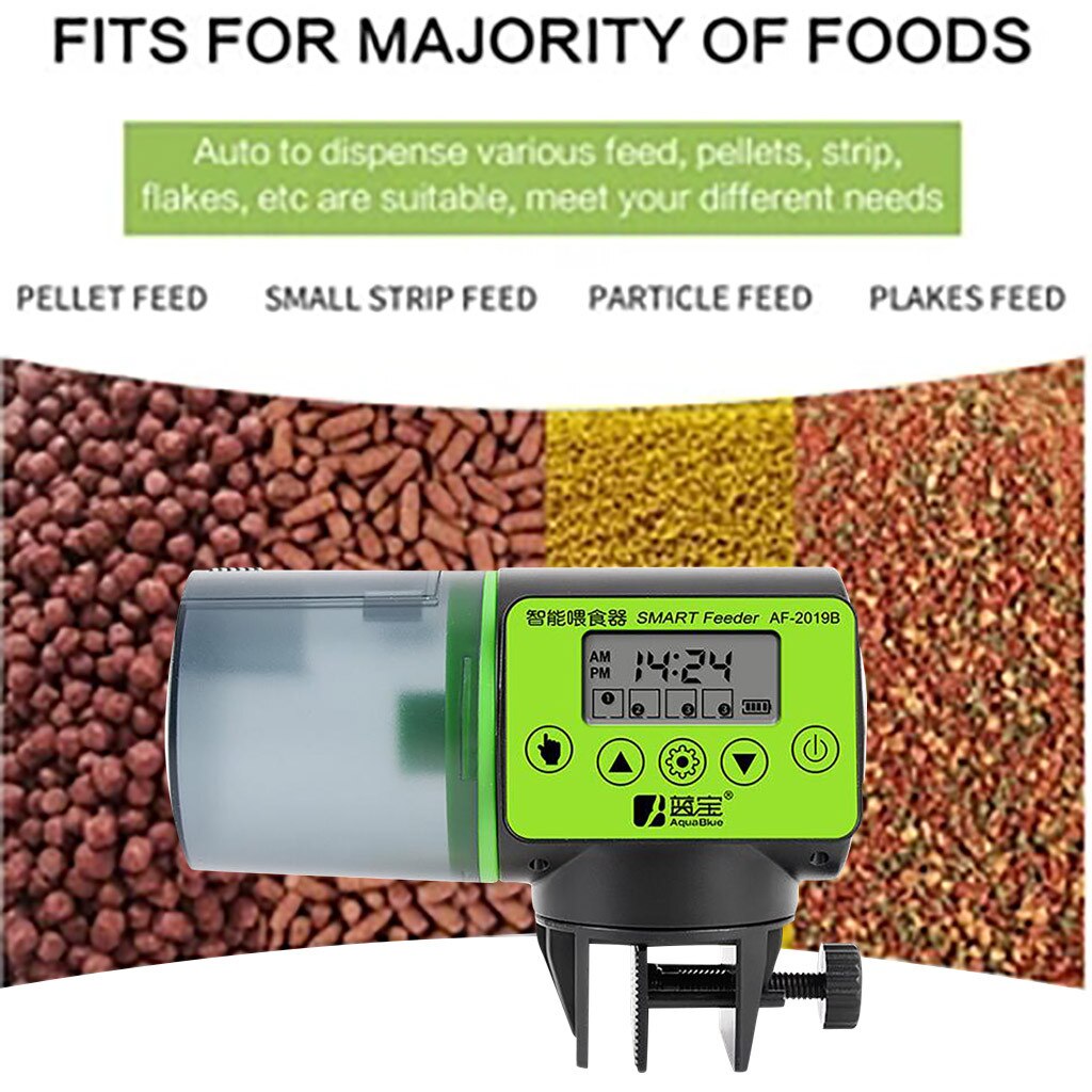 Automatische Vis Feeder Voor Aquarium Fish Tank Auto Feeder Vijver Koi Fish Feeder Timer Auto Doseer Feed Digitale Timer