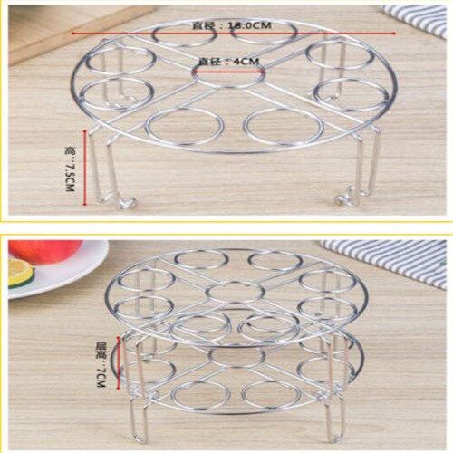 2 Pack Instant Pot Accessories Stainless Steel Egg Poachers Steamer Rack for Cook Basket