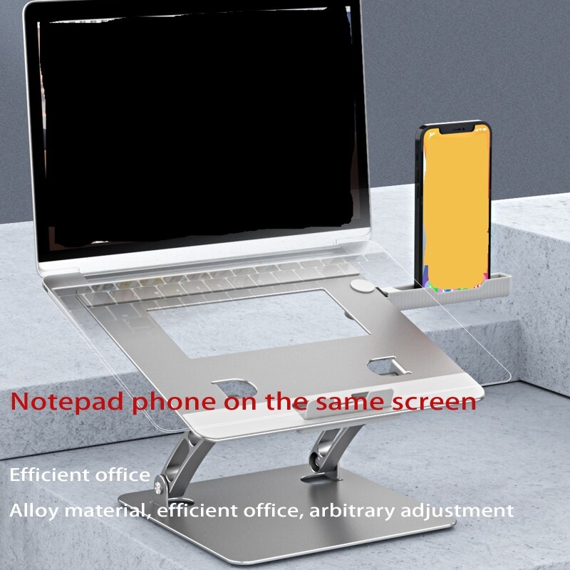 Adjustable Laptop Notebook Stand Holder for Travel Home Office Avoid Neck Pain Prevents Computer from Overheating N0PB