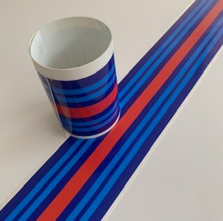 Pegatina Clásica Franjas Martini Racing vinilos vintage adhesivos