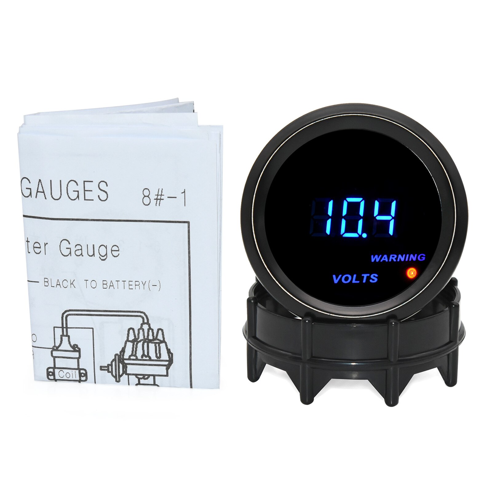 Digitale Auto Volt Meter 52Mm Voltmeter 12 Volt Blauwe Led Voltage Meter Gauge Met Sensor Voor Auto Boot Truck bota Agua Automovil