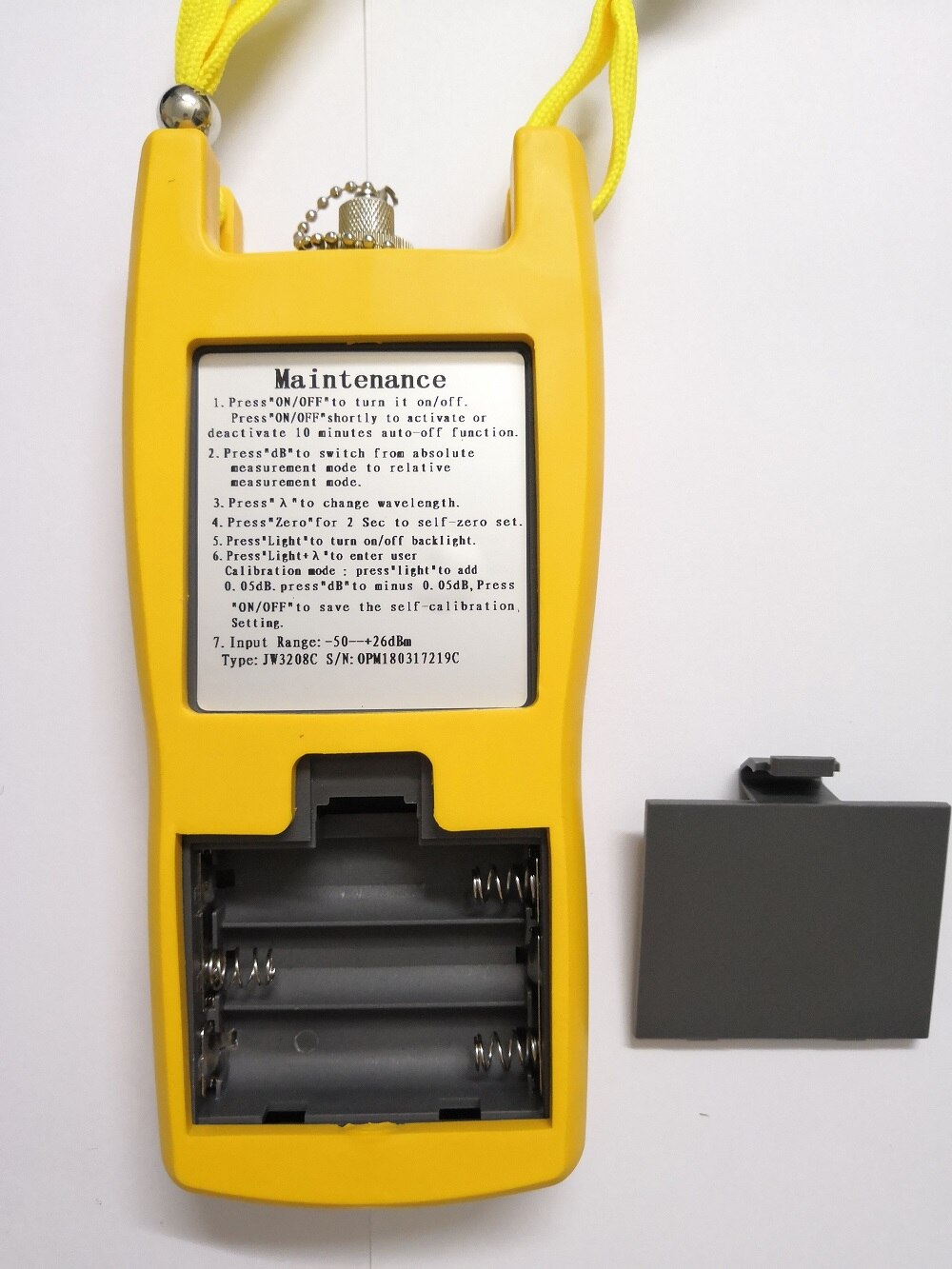 JoinWit JW3208 Fibra Misuratore di Potenza Ottica con LC FC SC ST Connettore