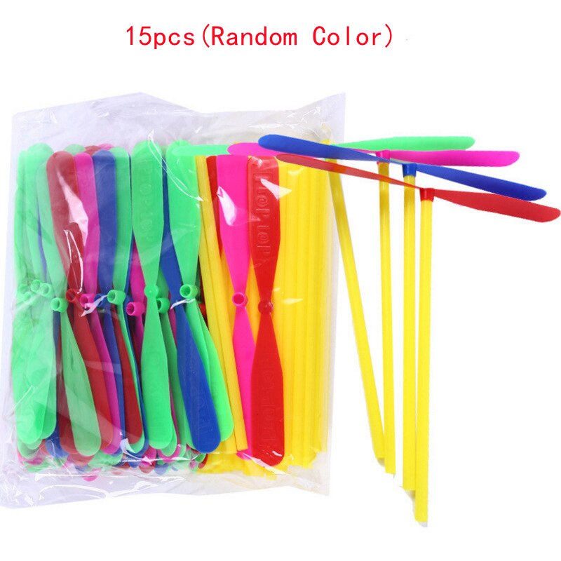 15/20pcs plastica bambù libellula elica libellula all&#39;aperto bambini bambini regalo di volo: 15pcs