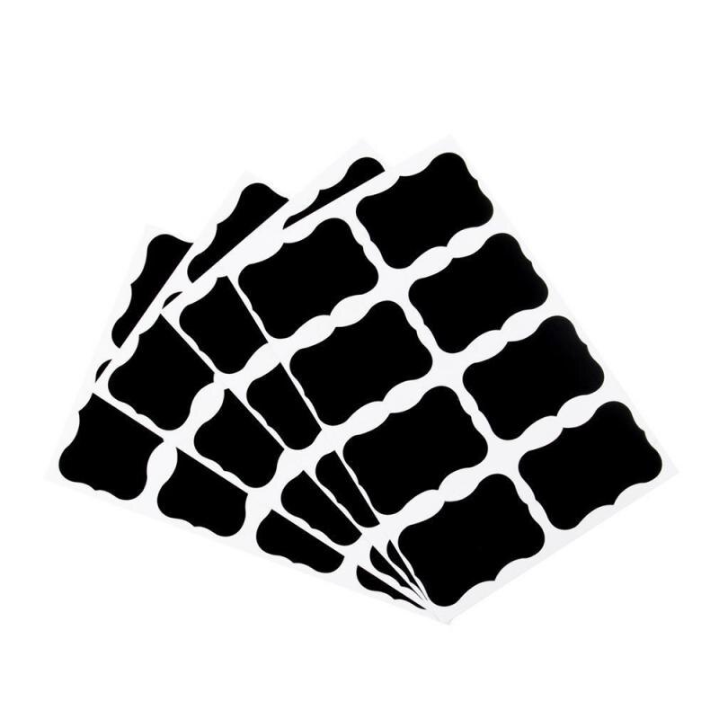 36pcs Kitchen Organizer Labels Chalkboard Chalk Board Stickers Erasable Blackboard Learning Office Notice Board Message Board