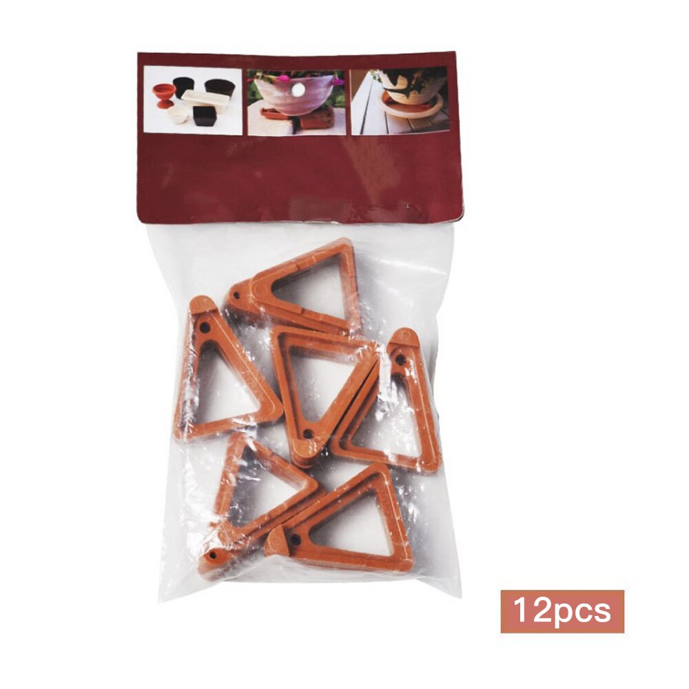 Soportes invisibles antideslizantes para macetas, elevador de pie de maceta de flores de perfil bajo, 12 Uds.