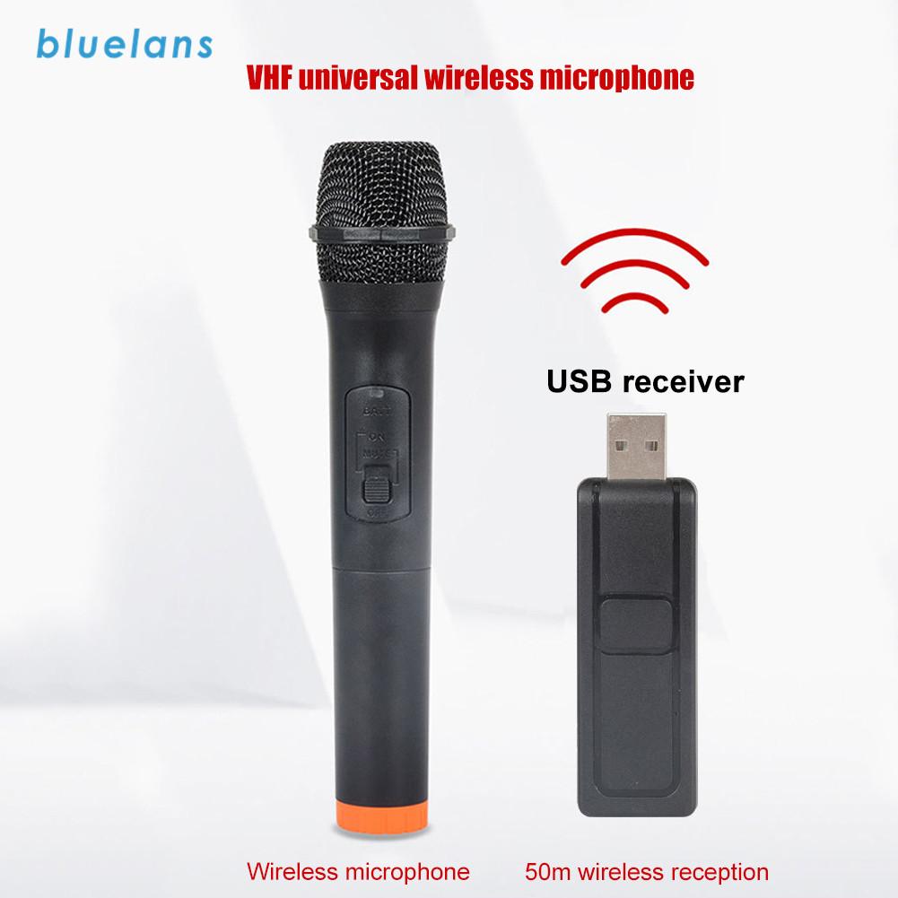 Uhf 3.5Mm 6.35Mm Stereo Handheld Draadloze Microfoon Karaoke Mic Met Usb Ontvanger Voor Laptop Pc Desktop Mic Ktv karaoke