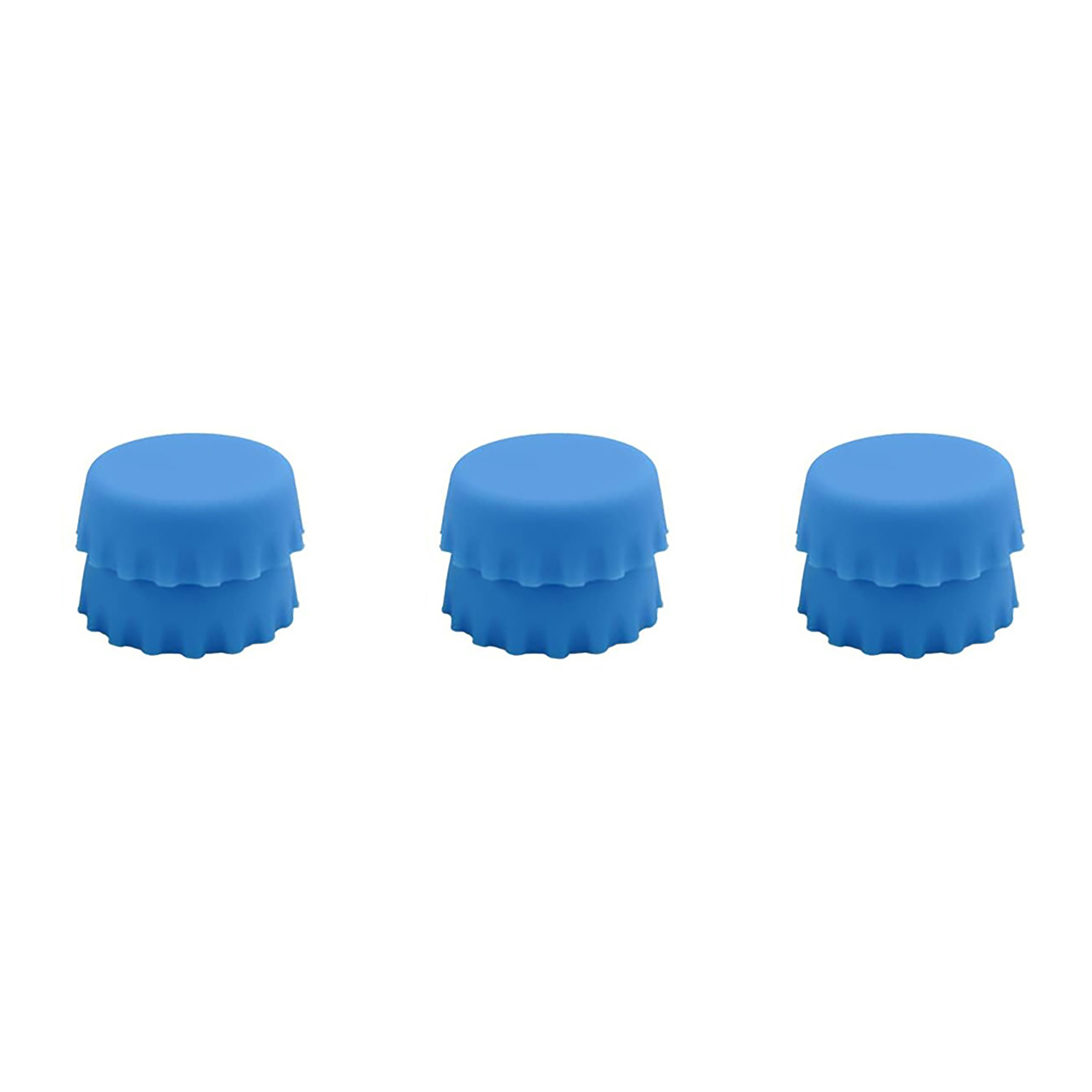 Tapa de botella de cerveza de silicona, cubierta conservante, tapa de botella, vinagre, corctel de soja, 3cm, tapón de vino, accesorios de Bar, 2/6/12 Uds.: Chocolate