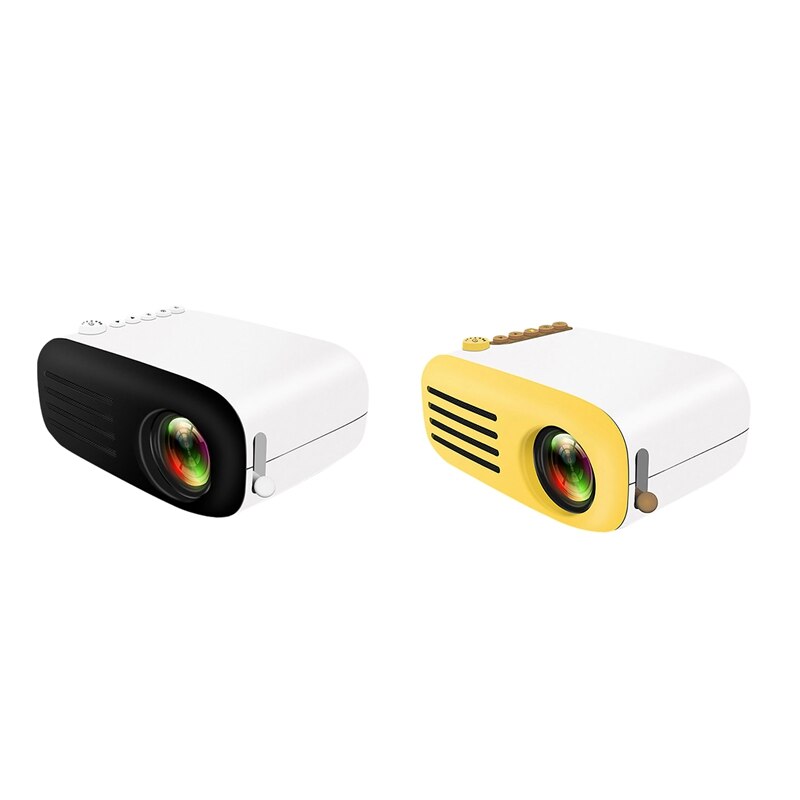 Full-Mini Draagbare Projector Fhd 1080P Kleur Led Cartoon Projectie Met Ingebouwde Luidsprekers Voor Home Audio visuele