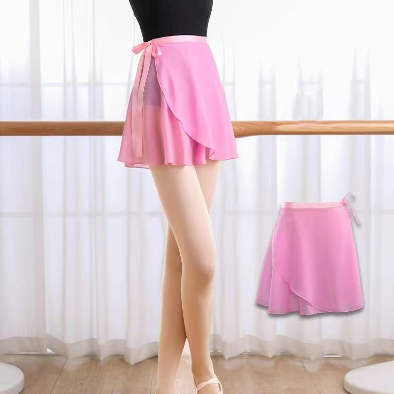 Adulte mousseline de soie ballet tutu danse jupe femmes filles gymnastique jupe portefeuille formation ballet jupes falskirts ballet ballet danse fa