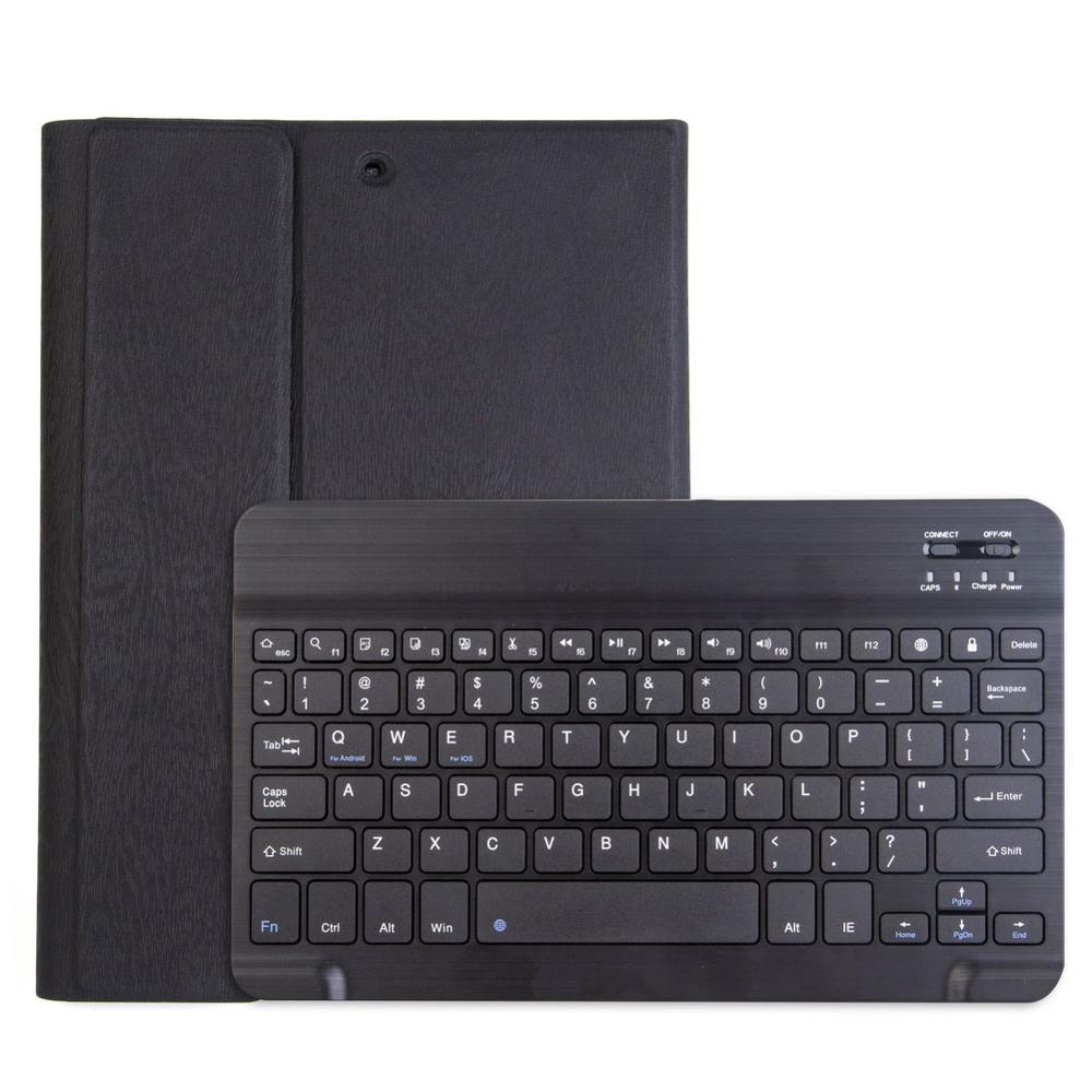 Bluetooth Wireless Keyboard Case for iPad 9.7'' Air 1 Air 2 Tablet Case Magnetic Smart Cover Keyboard Case Stand Cover: Black