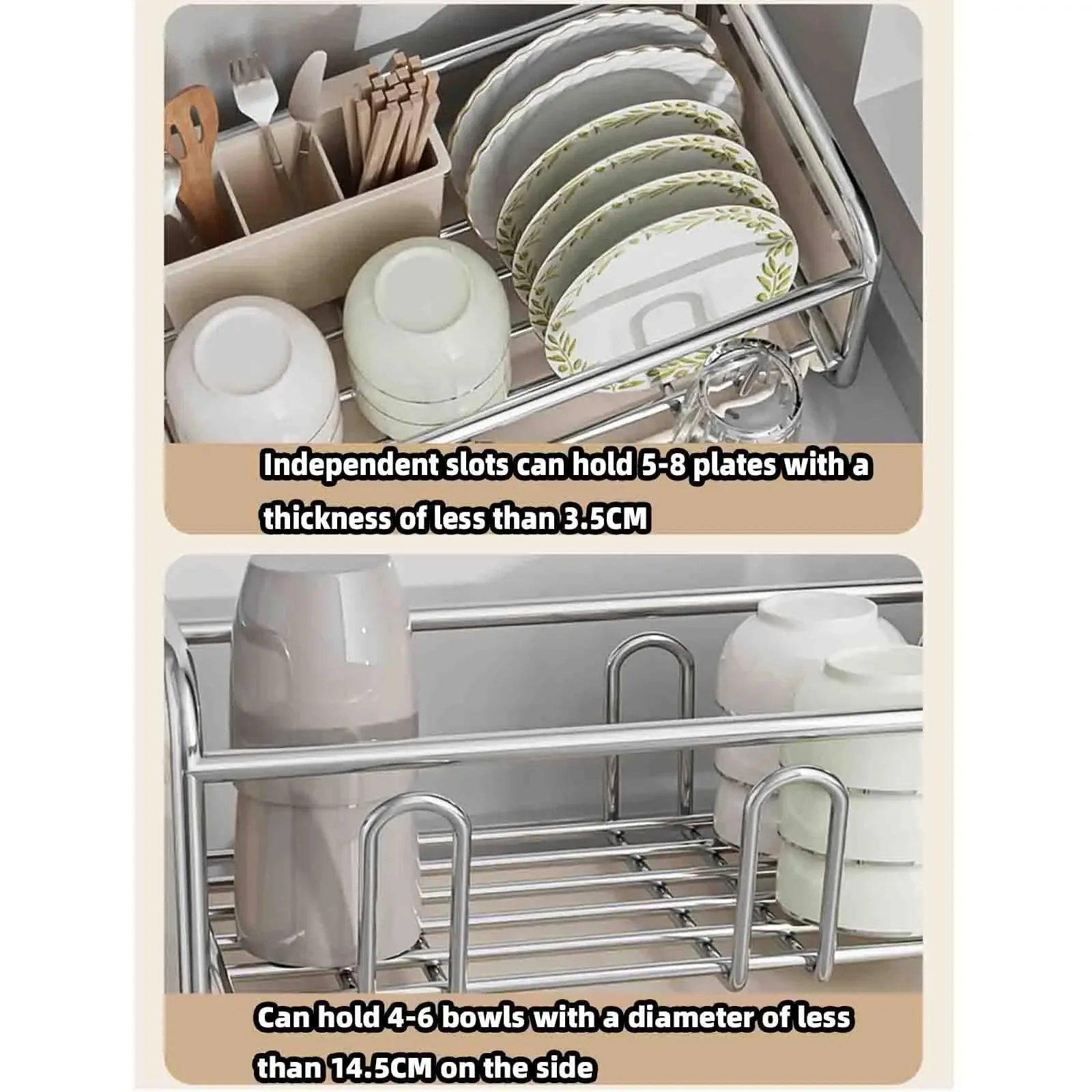 Dish Drying Rack Bowl Drainer Over Sink Drainer Draining Rack Organizer Kitchen Sink Basket Tableware Narrow Cup Holder Shelf
